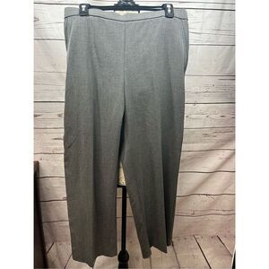 Sag Harbor Stretch‎ Petite Grey Dress Pants Womens Size 14P Elastic Waist